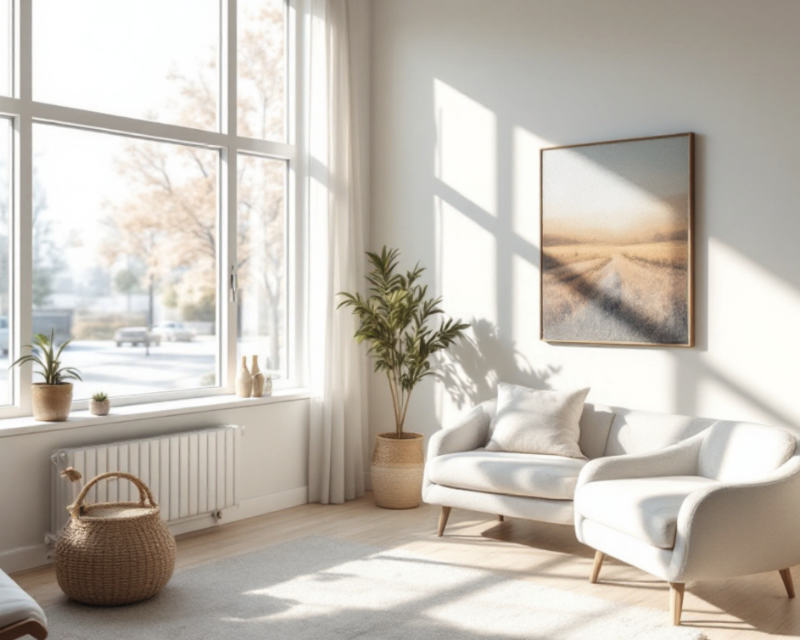 Comfortable therapy office in Berkeley, CA, with cozy armchairs and calming decor for anxiety treatment sessions.